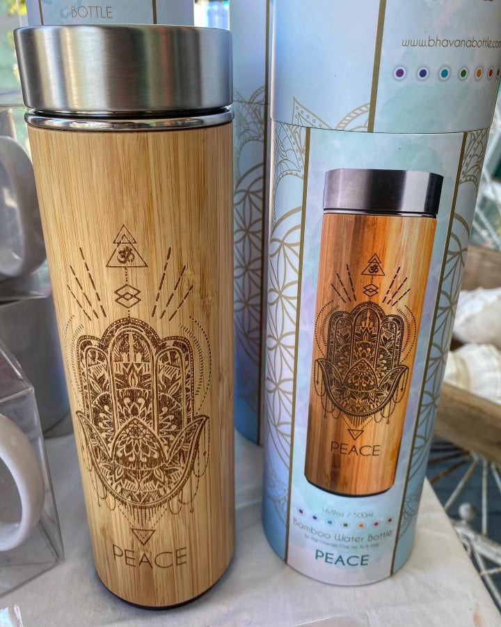 Peace Bamboo Tumbler 16.9oz Peace